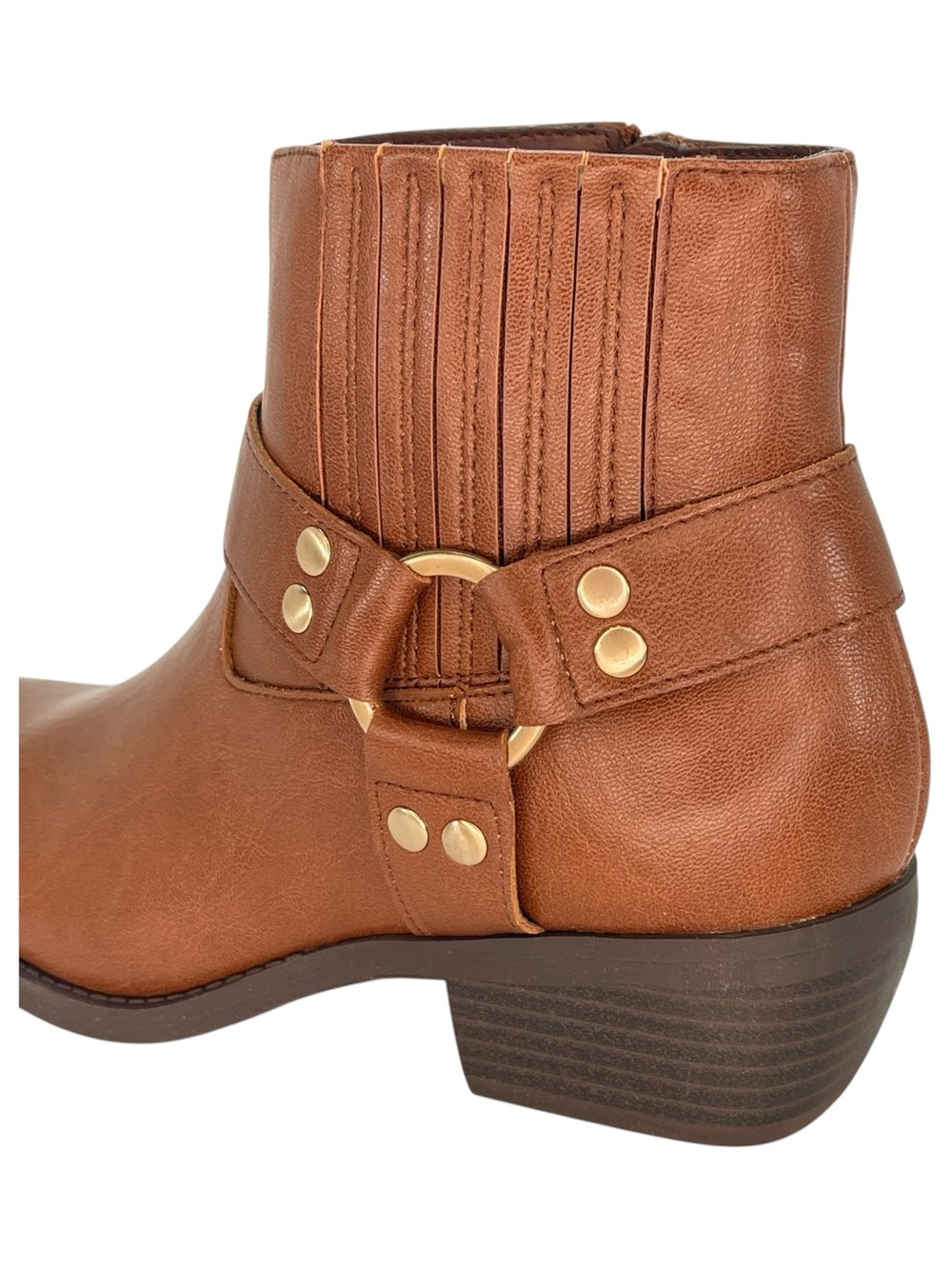 Sun + Stone Westinn Brown faux Leather Womens Ankle Boots Size 6M - Picture 7 of 11